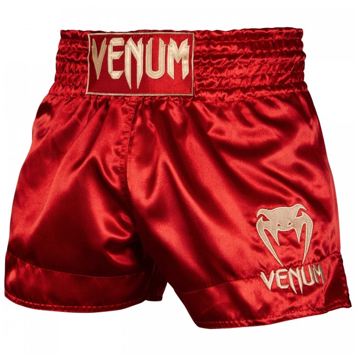 Муай Тай Шорти - Venum Muay Thai Shorts Classic - Bordeaux/Gold​